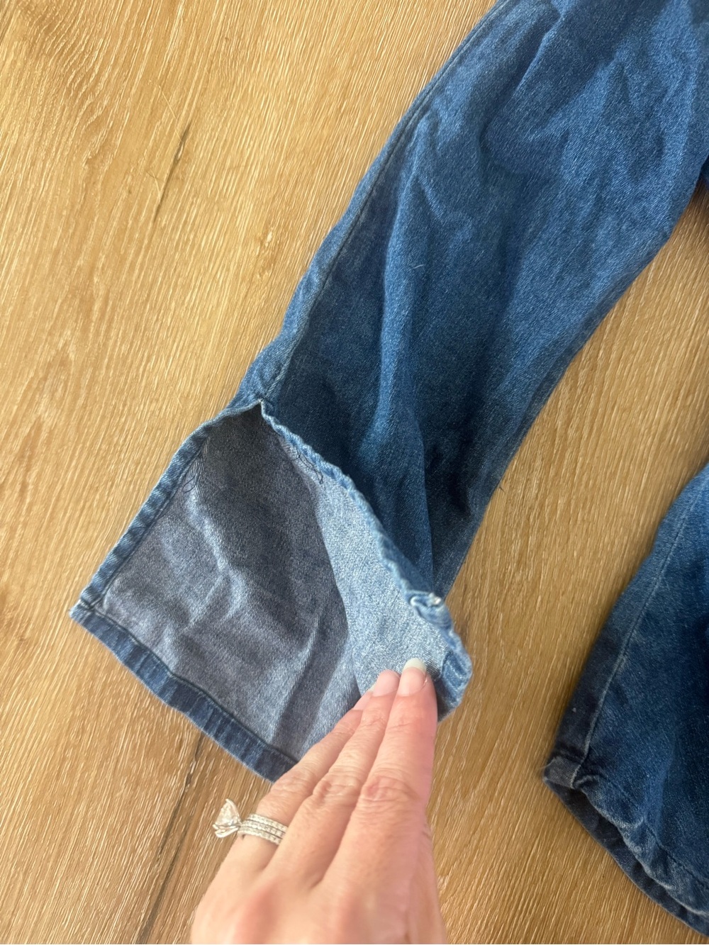 Vintage Friends denim button up - Picture 3 of 5